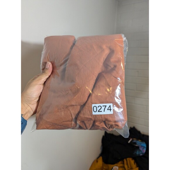 Madewell Pants Women Sz M Burnt Orange High Rise Cropped Trousers‎ - Picture 9 of 9